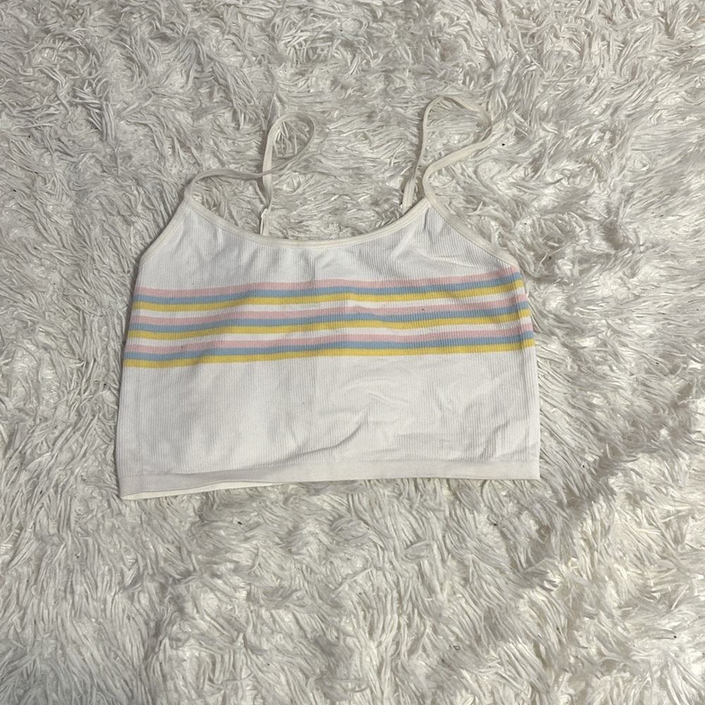 Colorful striped tank top